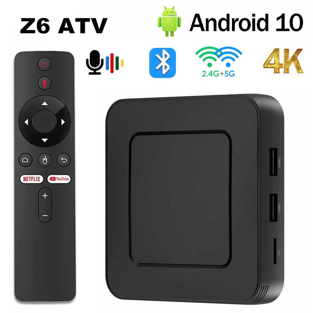 IATV Z6 TV ڽ  H316, ȵ̵ TV, ȵ̵ 10.0, BT5.0, 2GB, 8GB, 16GB, 2.4G, 5G , 1080P, 4K HD ̵ ÷̾, Ʈ  ڽ